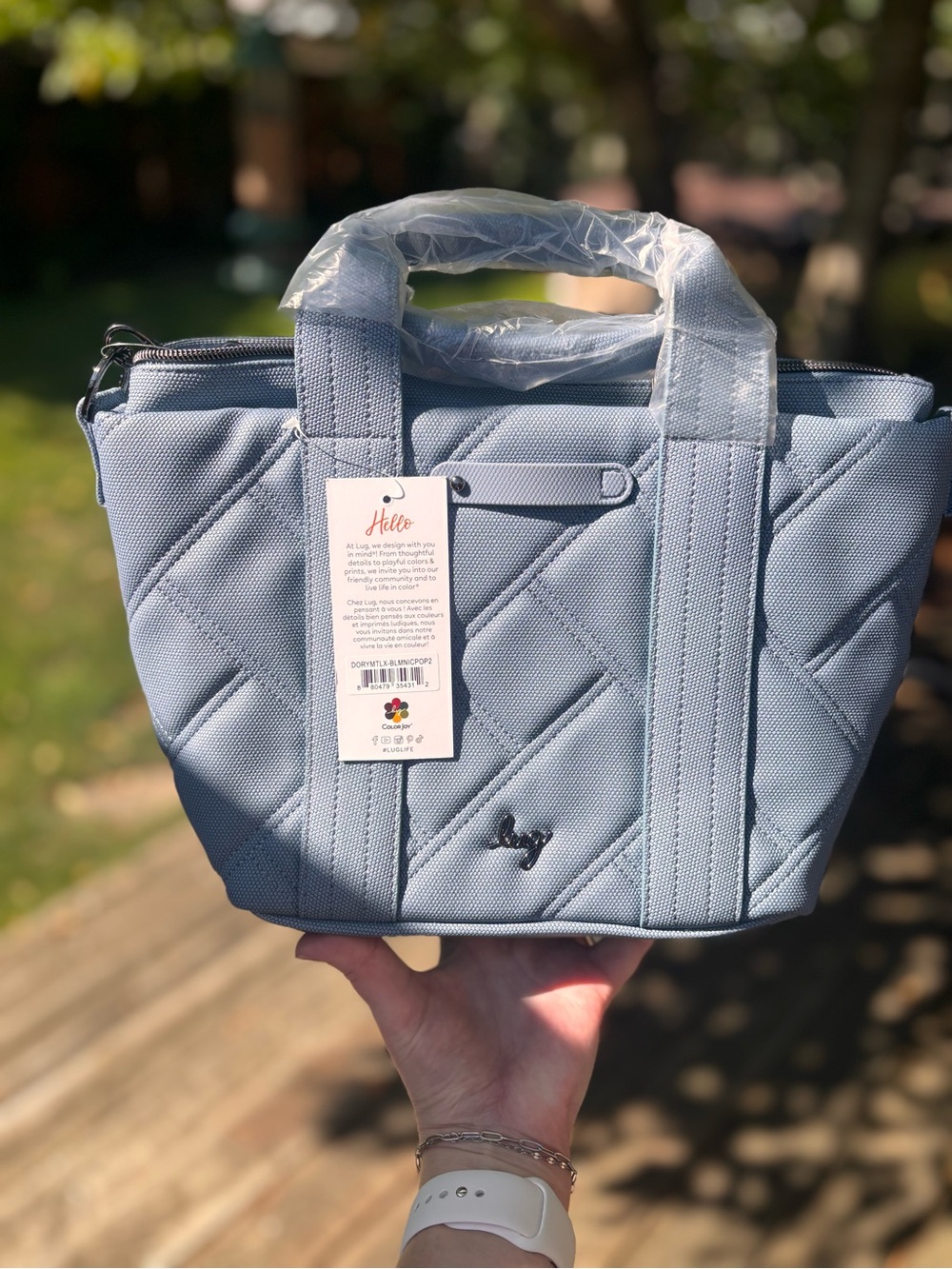 NWT Lug Dory Matte Luxe VL Crossbody Bag, Blue Moon